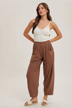 Load image into Gallery viewer, RELAXED LINEN BARREL PANTS