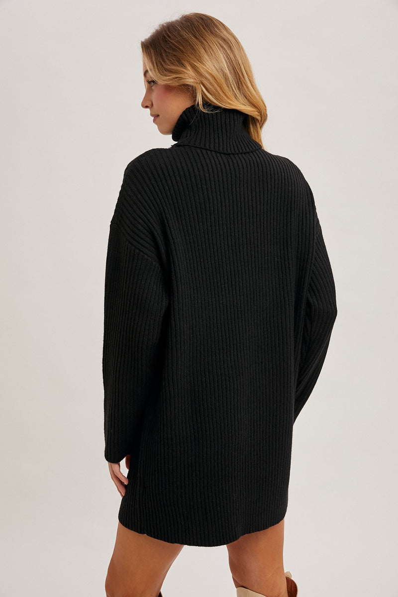 TURTLENECK SWEATER DRESS – O.M.GIGI