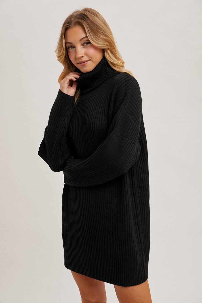 TURTLENECK SWEATER DRESS S/M