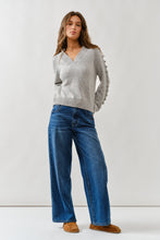 Load image into Gallery viewer, DRAWSTRING WAIST STRAIGHT LEG JEANS