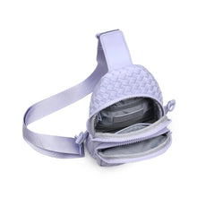 Load image into Gallery viewer, BEYOND THE HORIZON WOVEN NEOPRENE SLING BAG // SOL & SOLENE