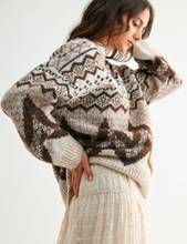 Load image into Gallery viewer, NORDIC CHEVRON SWEATER