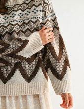 Load image into Gallery viewer, NORDIC CHEVRON SWEATER