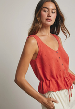 Load image into Gallery viewer, LUNA SCALLOP HEM TANK