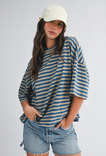 Load image into Gallery viewer, STRIPE BOYFRIEND TEE