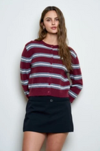 Load image into Gallery viewer, HADLEY STRIPED CARDI // 2 COLORS