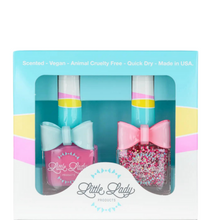 Load image into Gallery viewer, NAIL POLISH SET WITH BOW RINGS // 3 DIFFERENT COLOR SETS