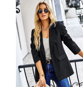 BLACK ESSENTIAL BLAZER