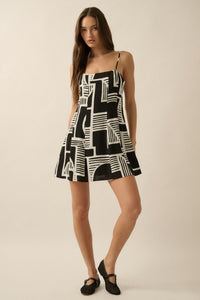 BRISTOL ABSTRACT MINI DRESS