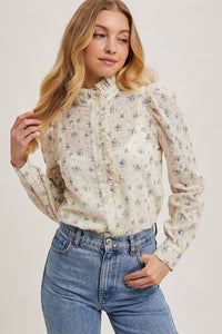 CICI FLORAL BUTTON DOWN