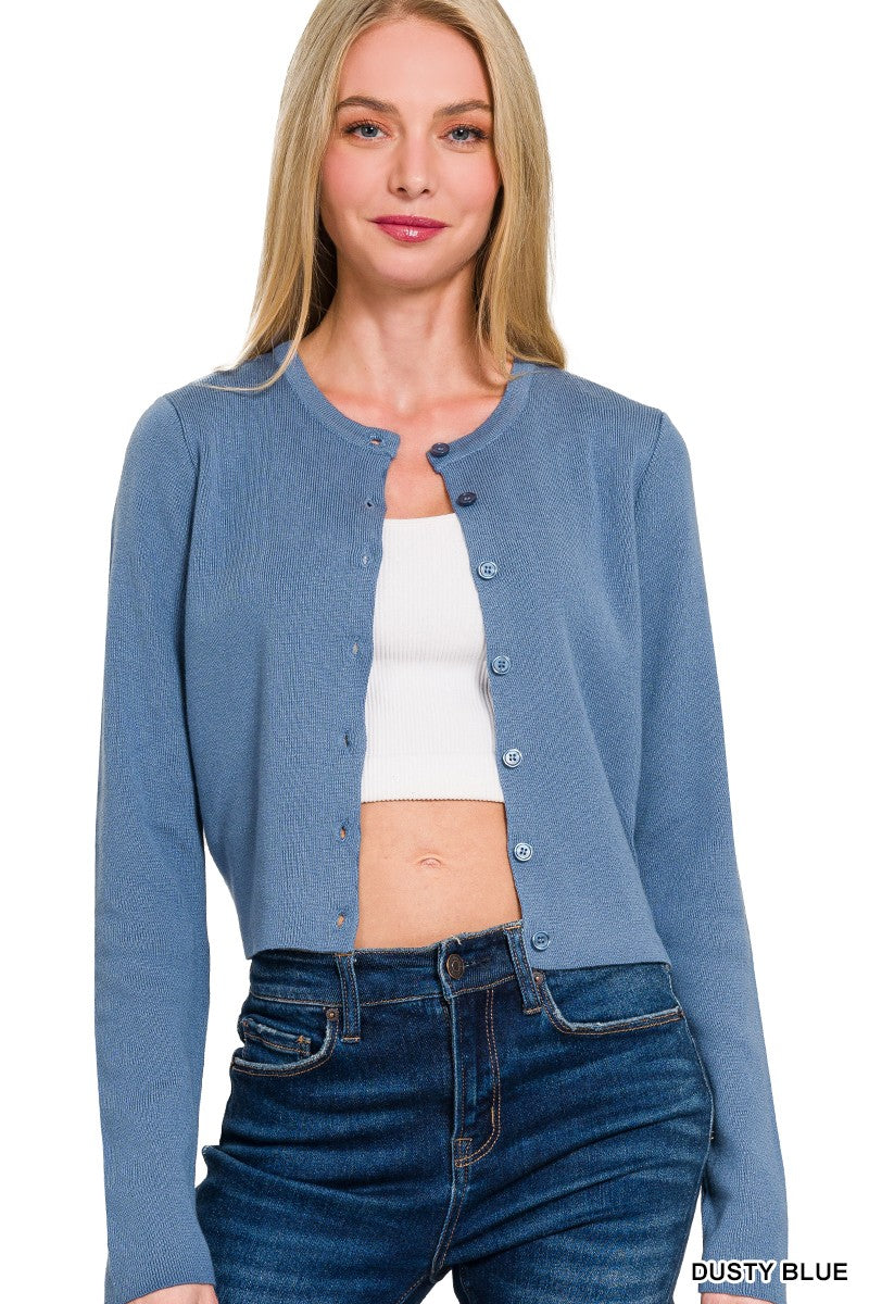 MAEVE CREWNECK CARDI // 2 COLORS