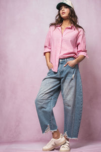CAPRI LINEN BUTTON DOWN // 2 COLORS