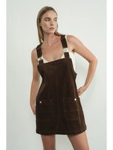 Load image into Gallery viewer, SOPHIE CORDUROY OVERALL MINI DRESS
