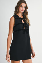 Load image into Gallery viewer, BLAIR VELVET BOW MINI DRESS
