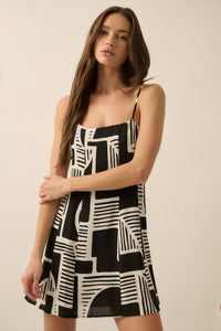 BRISTOL ABSTRACT MINI DRESS