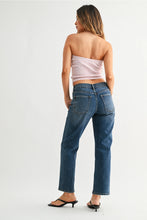 Load image into Gallery viewer, 90'S DARK STRAIGHT STRETCH JEANS

