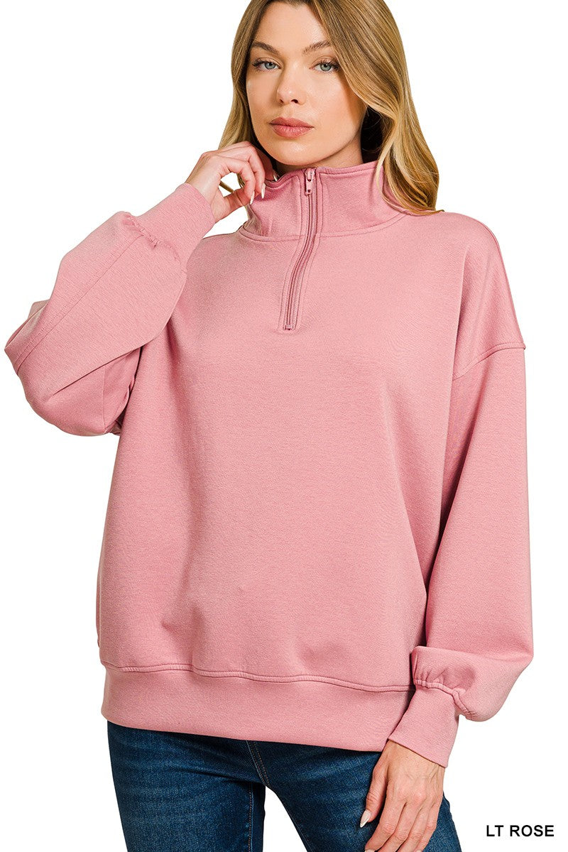 SCUBA HALF ZIP PULLOVER // 2 COLORS