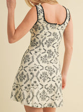 Load image into Gallery viewer, LOLA CROCHET BUTTON DOWN MINI DRESS
