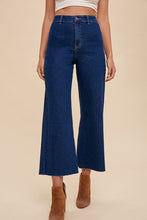 Load image into Gallery viewer, STRETCH HIGH RISE WIDE LEG CROPPED JEAN
