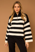 Load image into Gallery viewer, STRIPED HALF ZIP
