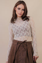 Load image into Gallery viewer, QUINN SHEER LACE TOP // 2 COLORS
