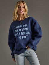 Load image into Gallery viewer, DOCKING THE BOAT CREWNECK
