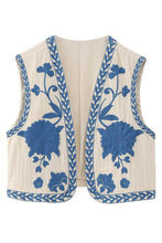 Load image into Gallery viewer, EMBROIDERED CROP VEST // 2 STYLES

