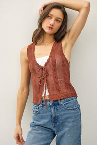 MIA CROCHET VEST