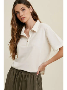 BEST SELLING RELAXED CROP POLO