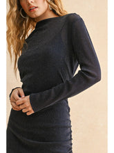 Load image into Gallery viewer, MESH DRAPED DRESS
