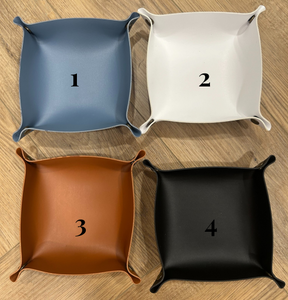 LEATHER VALET TRAY  // 4 COLORS