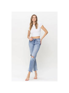 SUPER HIGH RISE RELAXED STRAIGHT DENIM // FINAL SALE