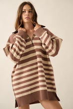 Load image into Gallery viewer, QUINN STRIPE SWEATER DRESS
