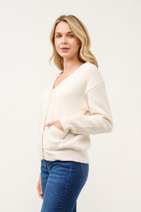 BUTTON UP CARDIGAN (2 COLORS)