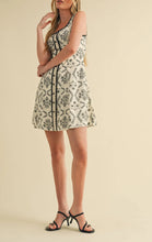 Load image into Gallery viewer, LOLA CROCHET BUTTON DOWN MINI DRESS
