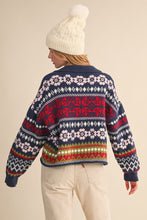 Load image into Gallery viewer, FAIR ISLE CARDI SWEATER
