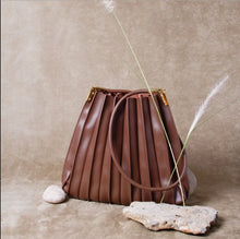 Load image into Gallery viewer, MELIE BIANCO / CARRIE PLEATED VEGAN BAG
