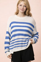 Load image into Gallery viewer, OVERSIZE CAPRI STRIPE SWEATER

