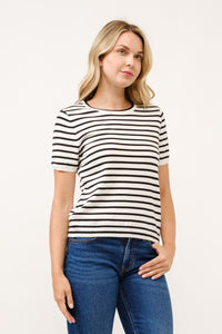 LUXE STRIPE CREW NECK // 2 COLORS