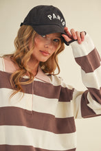 Load image into Gallery viewer, STRIPED RUGBY SWEATER
