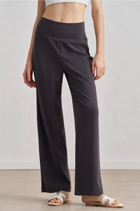 *BEST SELLER-CROSSOVER HIGH WAIST WIDE LEG PANTS