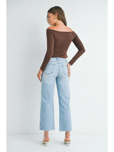 SLOANE SLIM WIDE LEG DENIM -JBD