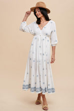 Load image into Gallery viewer, CHARLOTTE EMBROIDERED MAXI DRESS
