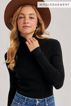 Load image into Gallery viewer, LUXE MOCK NECK RIBBED SWEATER
