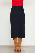 Load image into Gallery viewer, FRONT SLIT MAXI DENIM SKIRT
