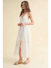 Load image into Gallery viewer, EYELET MIDI DRESS WITH OPEN BACK
