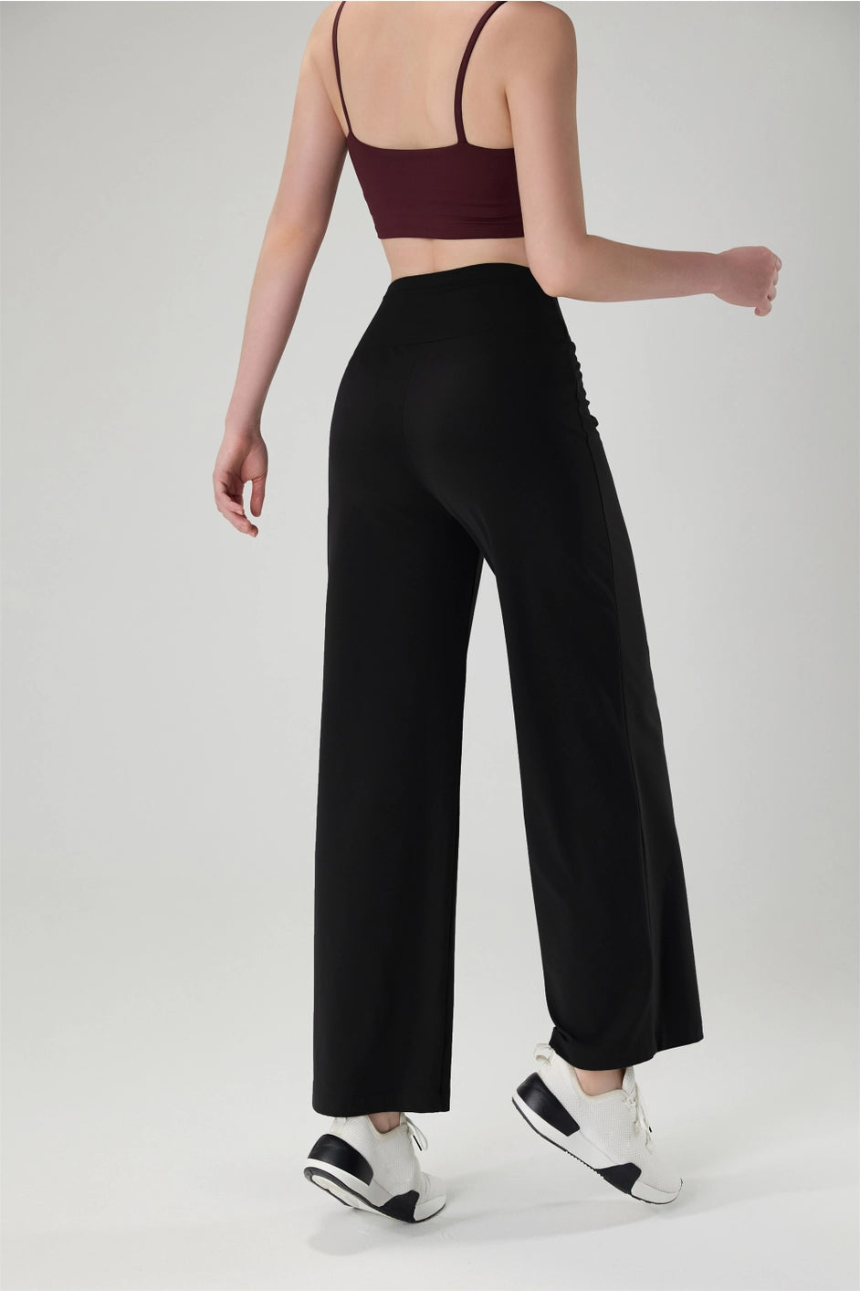 *BEST SELLER-CROSSOVER HIGH WAIST WIDE LEG PANTS