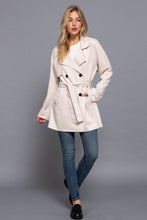 Load image into Gallery viewer, FAUX SUEDE TRENCH COAT // 2 COLORS
