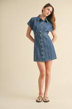 Load image into Gallery viewer, MOXIE DENIM MINI DRESS
