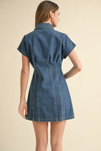 Load image into Gallery viewer, MOXIE DENIM MINI DRESS
